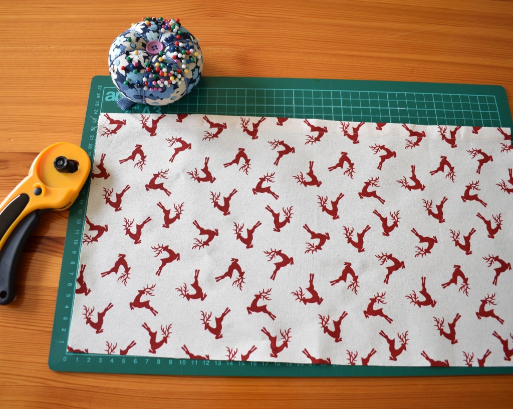 Cut out your fabric and wadding