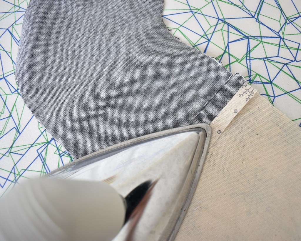 You may wish to iron the inside hems flat